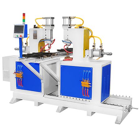 Twin head butt welder for T-shaped joint
