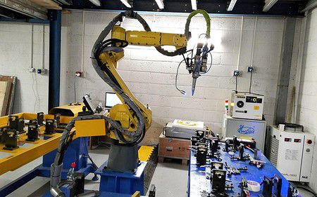 6-Axis Industrial Robot at Work Site