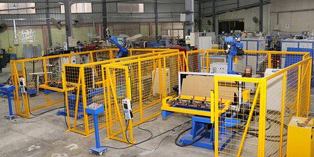 Welding Robot at Work Site