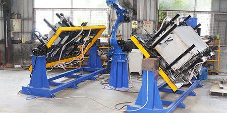 Welding Robot at Work Site