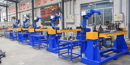 Welding Robot at Work Site