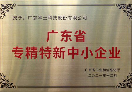 Guangdong Professional and Innovative Small and Medium-Sized Enterprise