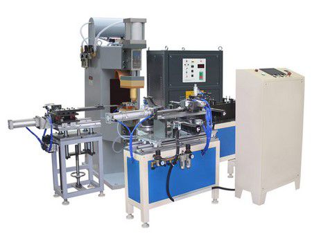 Automatic glass lid rim strip welding machine
