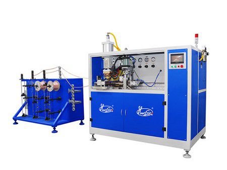 Automatic copper braided wire welding and cutting machine