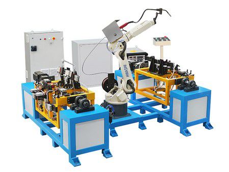 Robotic MIG welding cell for chair frames