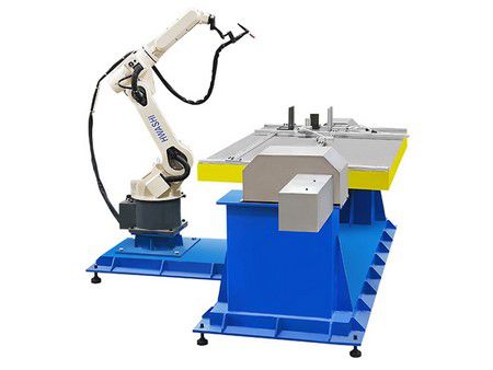 Robotic TIG welding station for electric cabinet